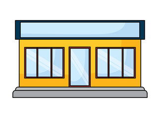 store building icon over white background, vector illustration