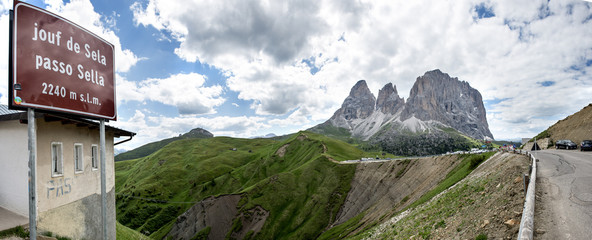 Passo Sella sulle Dolomiti