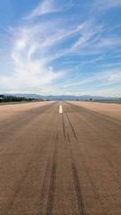 Start- und Landebahn vom Flughafen Gibraltar