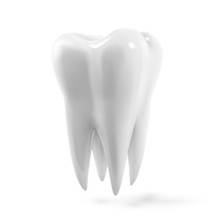 Vector Tooth, 3d Realistic Illustration. Dental, Medicine And Health Concept Design Element Isolated On A White Background