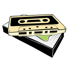 simple sketch of classic audio cassette