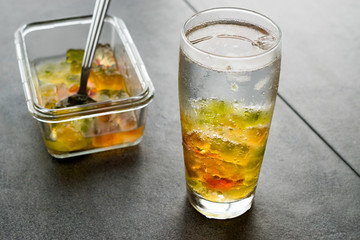 Gummy Bears with Vodka Cocktail