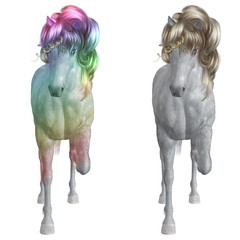 White Unicorn illustration © AnnaPa