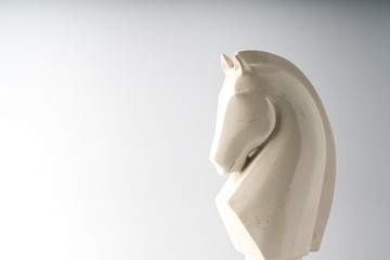 Chess business concept, leader teamwork & success