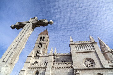 Fototapeta na wymiar Cathedral of Nuestra Señora de la Asunción de Valladolid,Castilla y Leon,Spain
