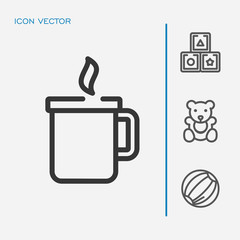 Obraz premium Coffee icon vector
