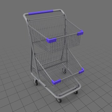 Tiered shopping cart