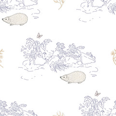 Hedgehog and Butterfly pattern