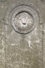 Ancient fragments of stones on excavations