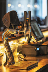 Beer tap in barse for bottling beverages