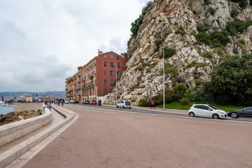 English embankment of Nice, France