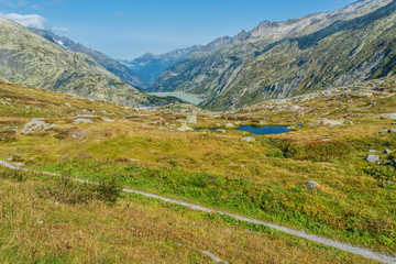 Fototapeta na wymiar Grimselpass in the Bernese Alps, Switzerland
