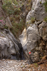 Wanderweg durch Canyon
