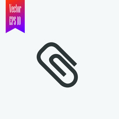 paper clip icon vector
