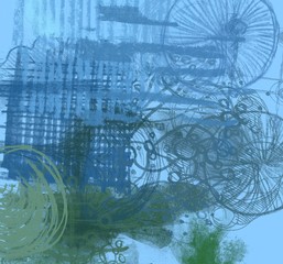 Abstract painting on canvas. Hand made art. Colorful texture. Modern artwork. Strokes of fat paint. Brushstrokes. Contemporary art. Artistic background image.