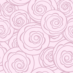 Seamless pattern with poppy, Peonies or roses flowers