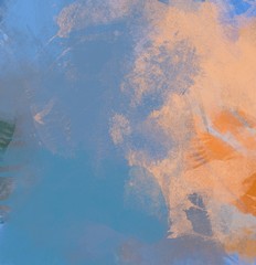 Naklejka premium Abstract painting on canvas. Hand made art. Colorful texture. Modern artwork. Strokes of fat paint. Brushstrokes. Contemporary art. Artistic background image.