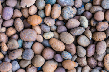 Stones used for decorative flooring To decorate the garden in the house