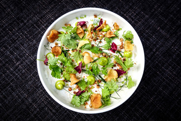 Fine dining cuisine - french dish on the table