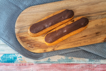 Chocolate Puffs Eclair ready to eat