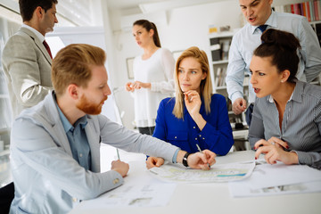 Fototapeta premium Business people having a board meeting