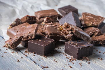 crushed chocolate pieces