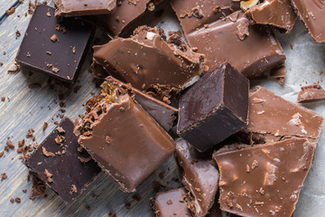 crushed chocolate pieces