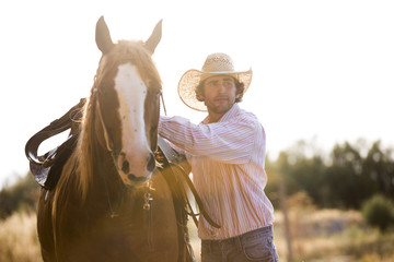 A Cowboy and His Horse