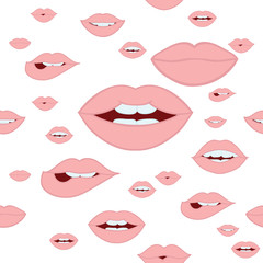 Lips vector pattern.  