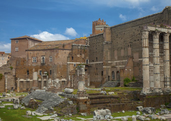 Ancient ruins at Foro Trajano