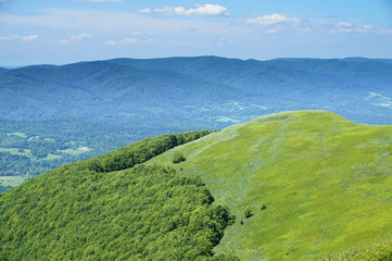 Obraz premium Bieszczady/ Poloniny Mountains in Poland