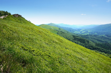 Obraz premium Bieszczady/ Poloniny Mountains in Poland