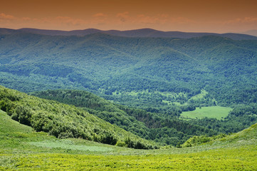 Obraz premium Bieszczady Mountains in Poland