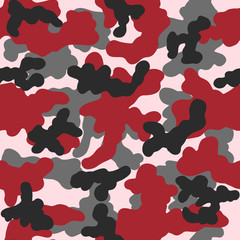 Seamless camouflage pattern for textile, fabric, print