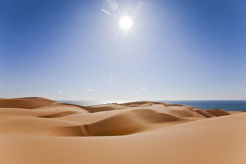 The Namib desert along side the atlantic ocean coast of Namibia, southern Africa