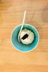 Ice cream and cookie in a cup