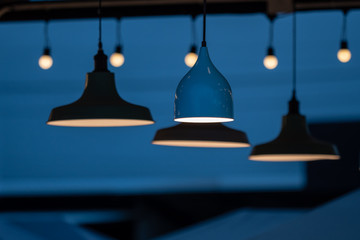 Obraz premium Group of lamp on the celling.