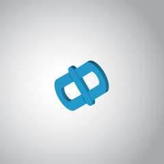 link icon vector sign and symbol isolated on white background, link logo concept