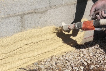 mise en place du crépis © helenedevun