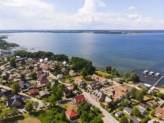 Deutschland, Mecklenburg-Vorpommern , Fleesensee, Landkreis Mecklenburgische Seenplatte, Luftaufnahme,  Ortschaft Fleesensee, See Fleesensee