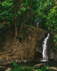 Obraz premium Exploring the laotian jungle