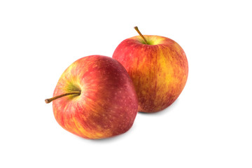 Fresh apples isolated on white
