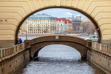 The Winter Groove. View of the Neva River in St. Petersburg