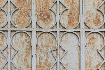 Background from an old metal fence.
