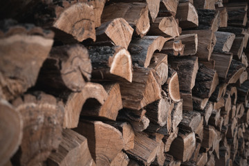 wood log stack