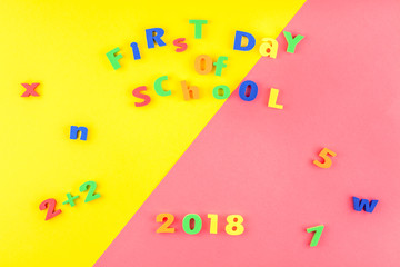 Fototapeta premium Back to school concept