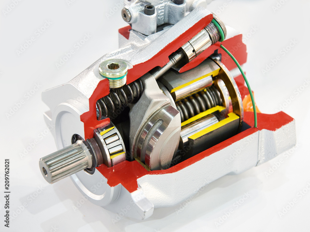 Wall mural Axial piston pump in section