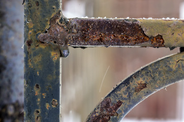 multi-colored paint on uneven surface