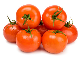 Tomatoes isolated on white background