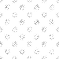 Sun pattern vector seamless repeating for any web design